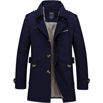 Regal Thread™ - Men’s Classic Everyday Comfort Trench Coat