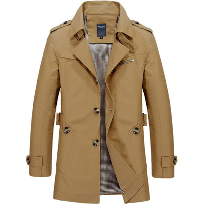 Regal Thread™ - Men’s Classic Everyday Comfort Trench Coat